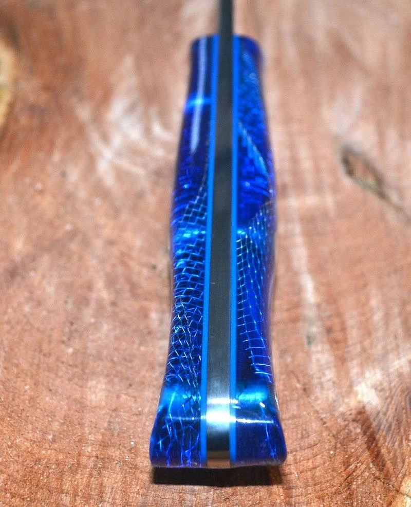 BARK RIVER KNIVES Bark River Aurora CPM 3V Knife Blue Cyclone Handles (USA)