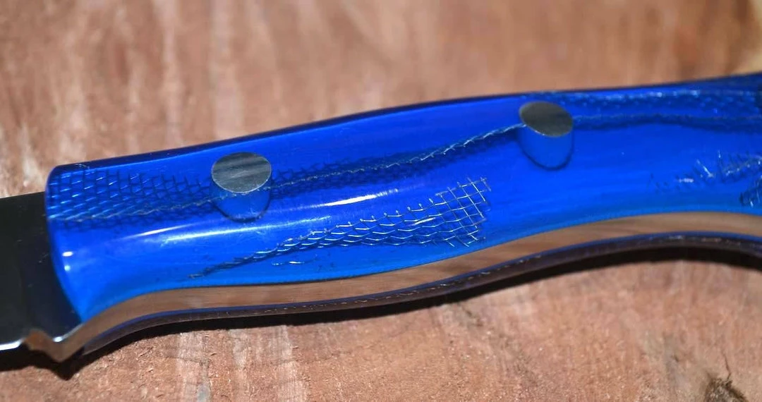 BARK RIVER KNIVES Bark River Aurora CPM 3V Knife Blue Cyclone Handles (USA)