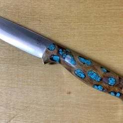 BARK RIVER KNIVES Bark River Gunny CPM 3V Knife Cholla Cactus W/ Turquoise - Gray Liners - Rampless #2