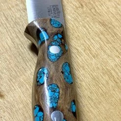 BARK RIVER KNIVES Bark River Gunny CPM 3V Knife Cholla Cactus W/ Turquoise - Gray Liners - Rampless #2