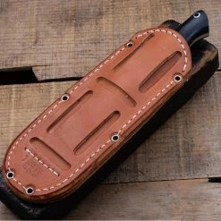 BARK RIVER KNIVES Bark River Gunny CPM 3V Knife W/ Green Canvas Micarta - Red Liners - Mosaic Pins