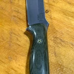 BARK RIVER KNIVES Bark River Gunny CPM 3V Knife W/ Green Canvas Micarta - Red Liners - Mosaic Pins