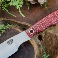 BARK RIVER KNIVES Bark River Mini Canadian CPM 3V Knife Micarta W/ White Liners (USA)