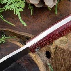 BARK RIVER KNIVES Bark River Mini Canadian CPM 3V Knife Micarta W/ White Liners (USA)