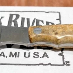 BARK RIVER KNIVES Bark River Mini Canadian CPM 3V Knife Natural Elder Burl #1 (USA)
