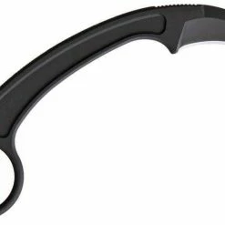 BASTINELLI CREATIONS All Knife Brands Bastinelli PiKa Fixed 1.65" Black Cerakote N690CO Hawkbill Blade