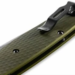 Benchmade 537GY-1 Bailout Knife Green Aluminum Knife 3.4