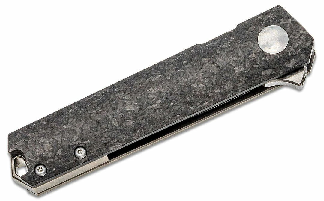 Boker 01BO231 Lucas Burnley Kwaiken Compact Auto Knife (USA) D2 Marble Carbon