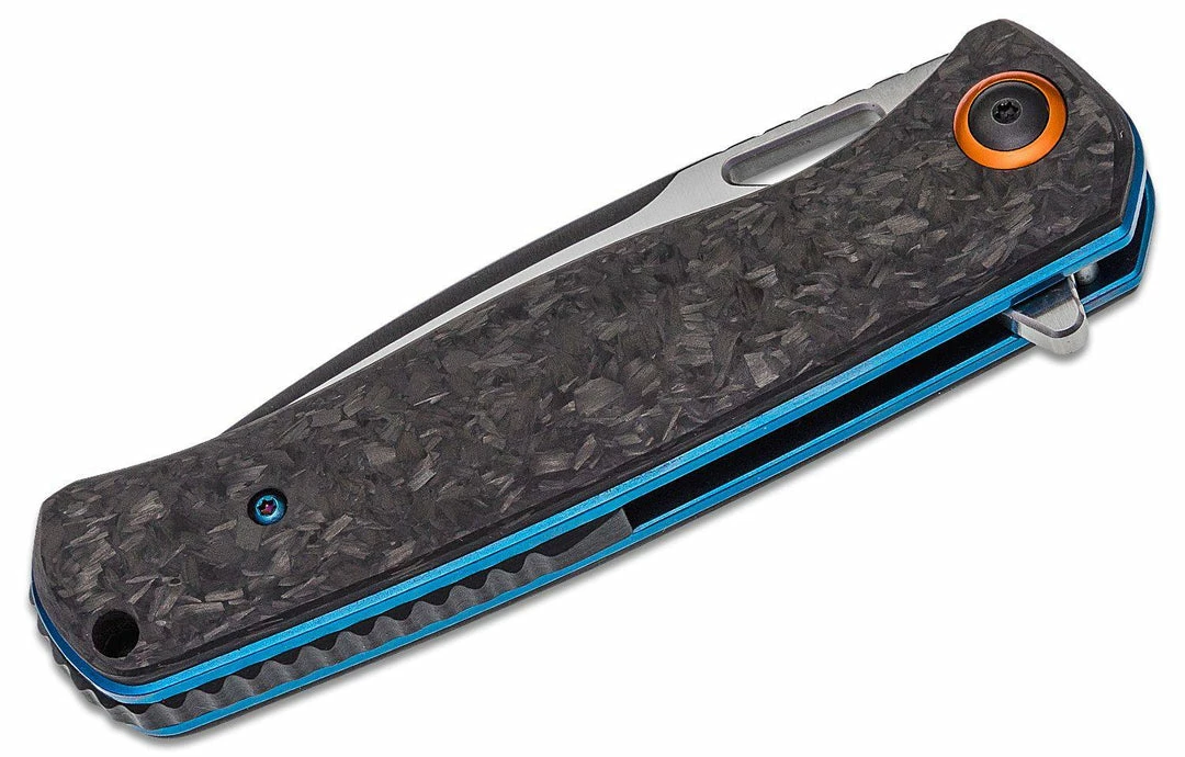 Boker 01BO319 Nebula Flipper Knife 3.62" D2 Carbon Fiber