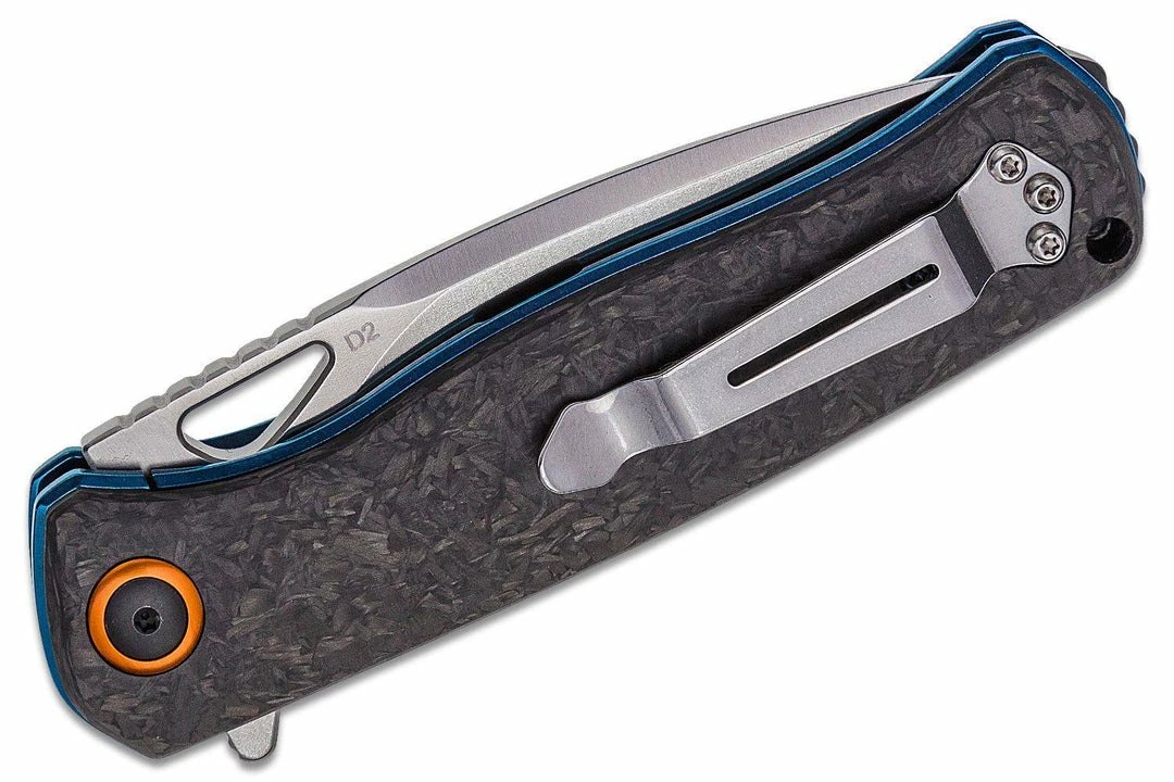 Boker 01BO319 Nebula Flipper Knife 3.62" D2 Carbon Fiber