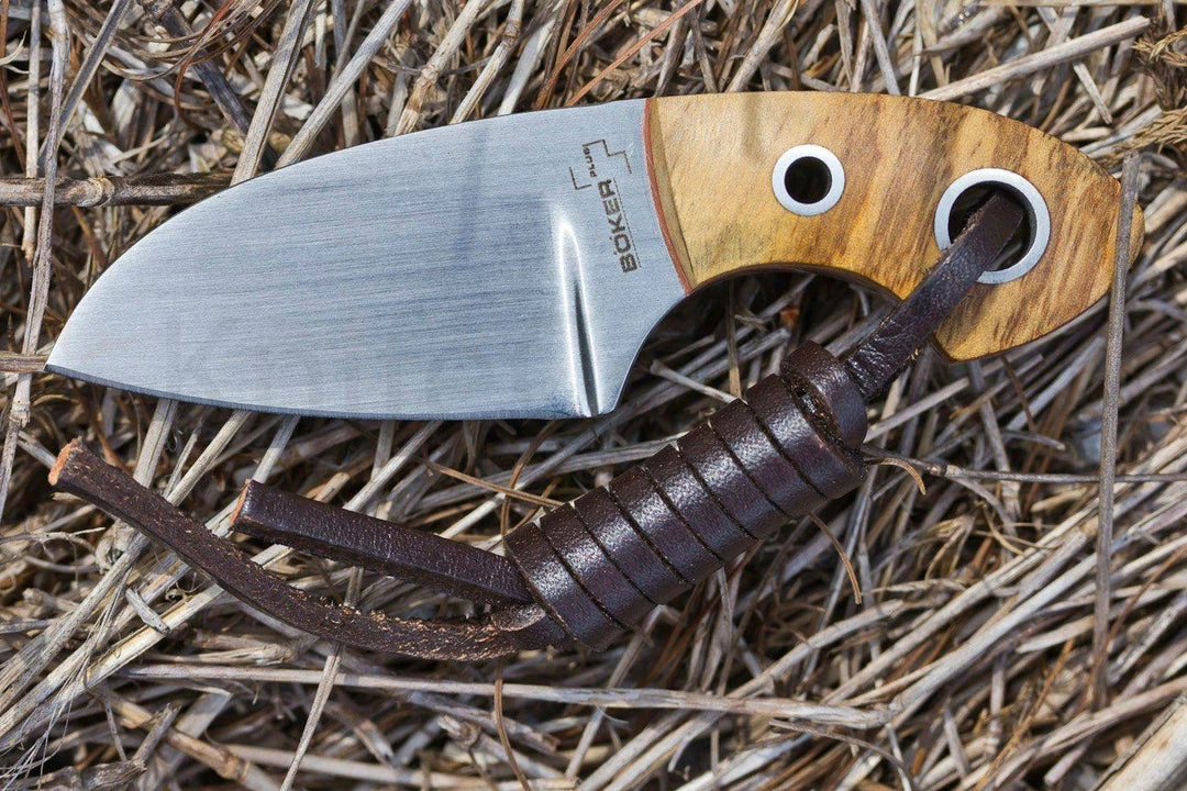 Boker 02BO238 Vox Knives Gnome Fixed 2.2" Olive Wood
