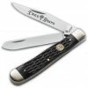 Boker 110733 Trapper Pocket Knife 4.25" Black Jigged Bone
