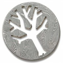 Boker 150004 Damascus Trolley Coin With Keychain