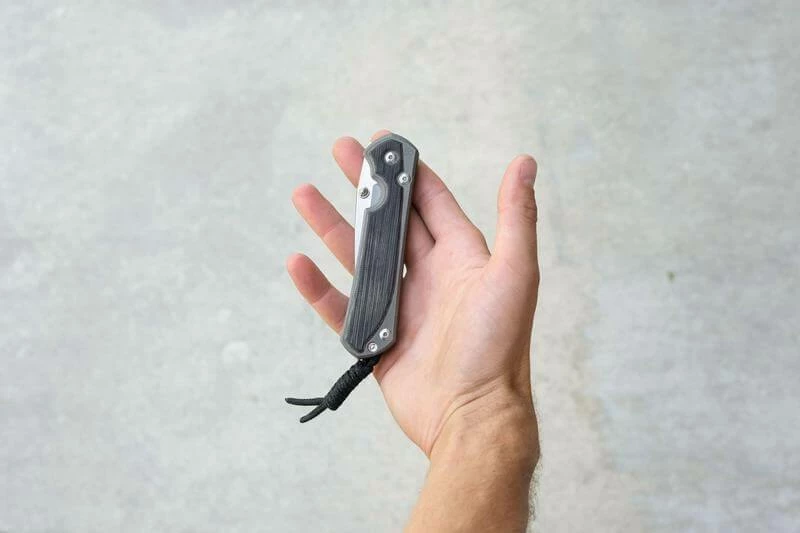 CHRIS REEVE KNIVES Chris Reeves Small Sebenza 31 Black Canvas Micarta