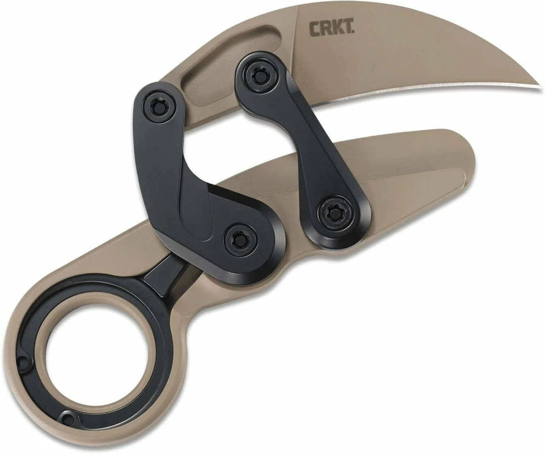 CRKT Kinematic Provoke Desert Sand Folding Karambit 2.41" D2s CRKT Knives