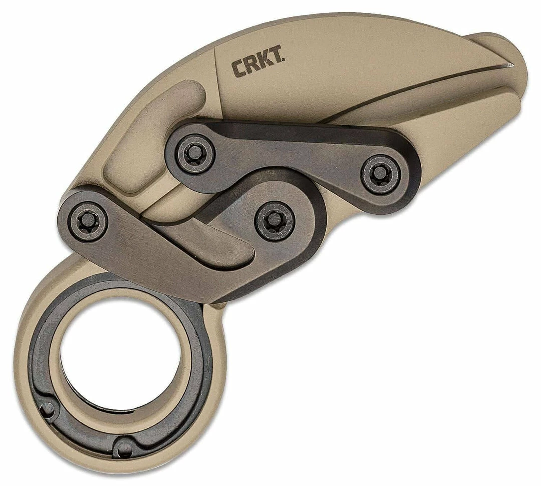 CRKT Kinematic Provoke Desert Sand Folding Karambit 2.41" D2s CRKT Knives