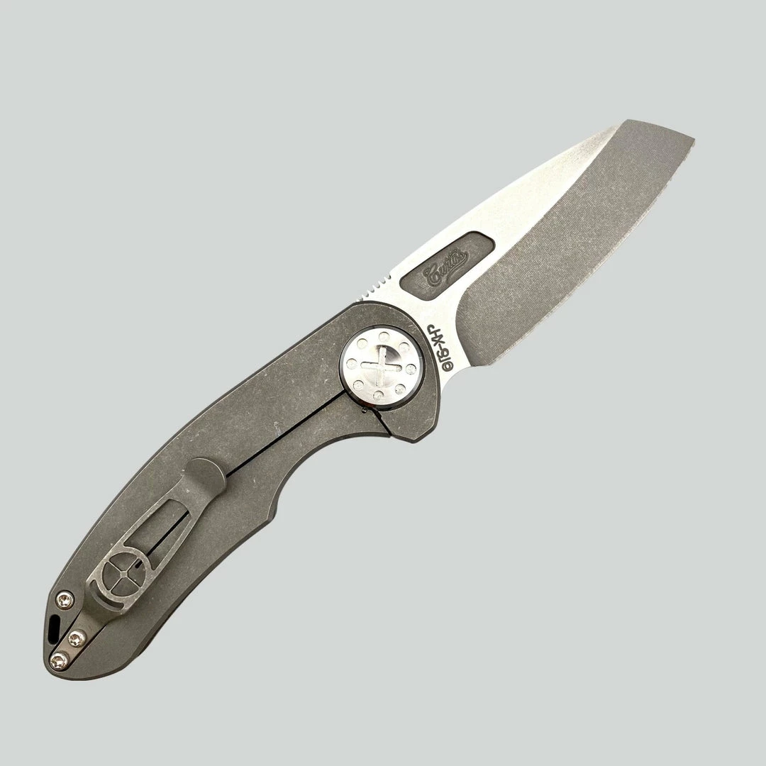 CURTISS CUSTOM KNIVES Curtiss Knives F3 Medium CTS-XHP Wharncliffe Non-Flipper Slim Folder WH/NF