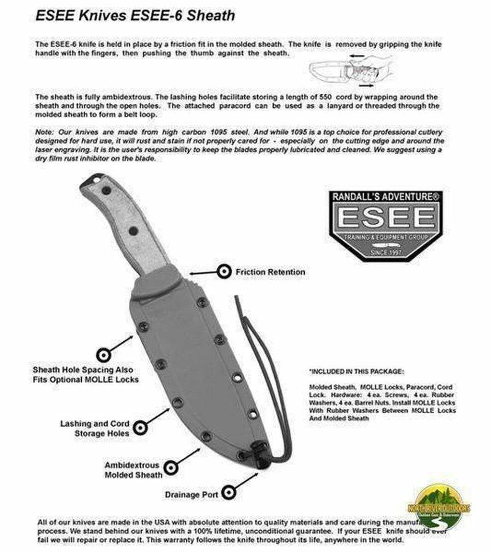 All Knife Brands ESEE 6 KNIVES