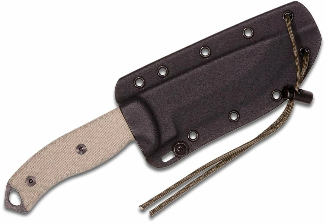 All Knife Brands ESEE Knives ESEE-5P-E Plain Edge, Micarta Handles, Black Kydex Sheath