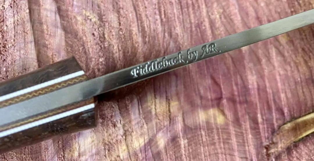 Fiddleback Forge Bushcrafter Sr. Knife W/ Katalox Wood A2