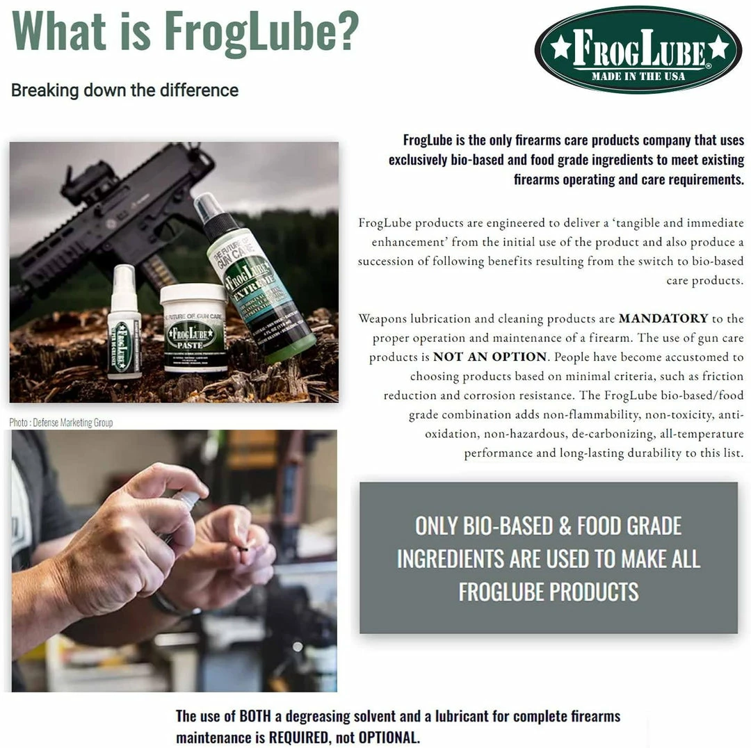 FrogLube 14966 Solvent Spray Cleaner 1 Oz Bottle (USA) Knife Cleaners