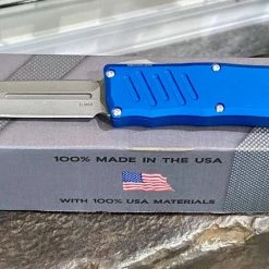 Guardian Tactical RECON-035 94531 Blue Auto Knife 3.3" Dagger Stonewash