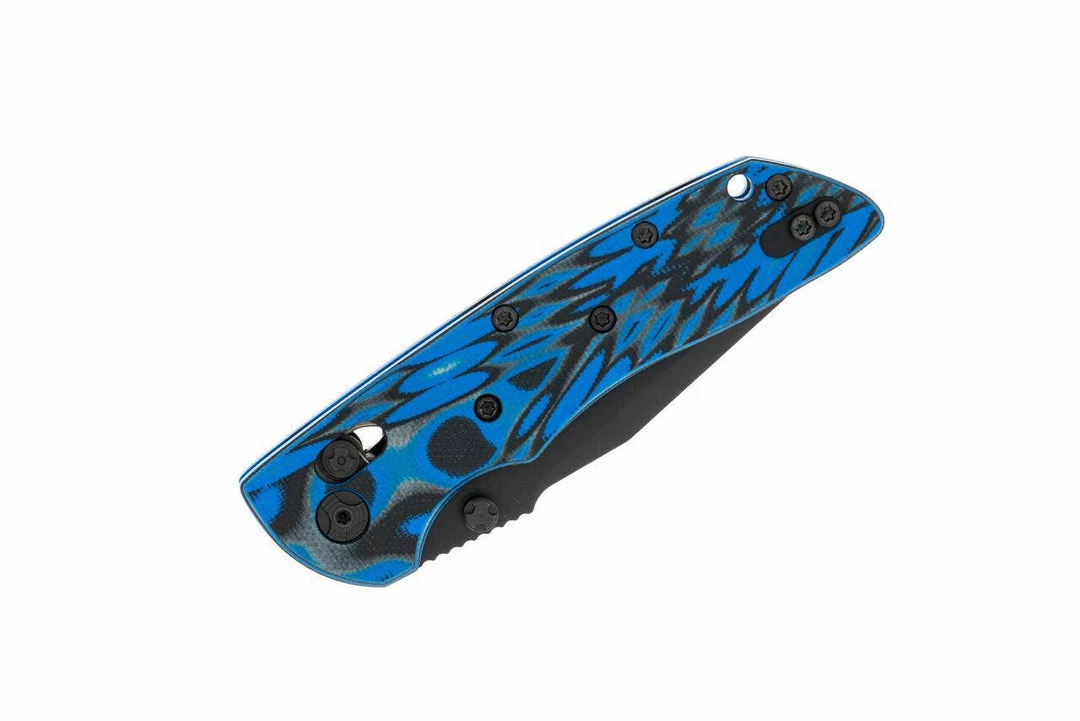 NORTH RIVER OUTDOORS Hogue 24275-EXLMGE Deka Folder 3.25" Clip Point Blade Blue Lava G10 Frame