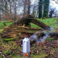 Kelly Kettle Base Camp Kettle 1.6L Stainless 50001 (Latest Model) Water Filtration