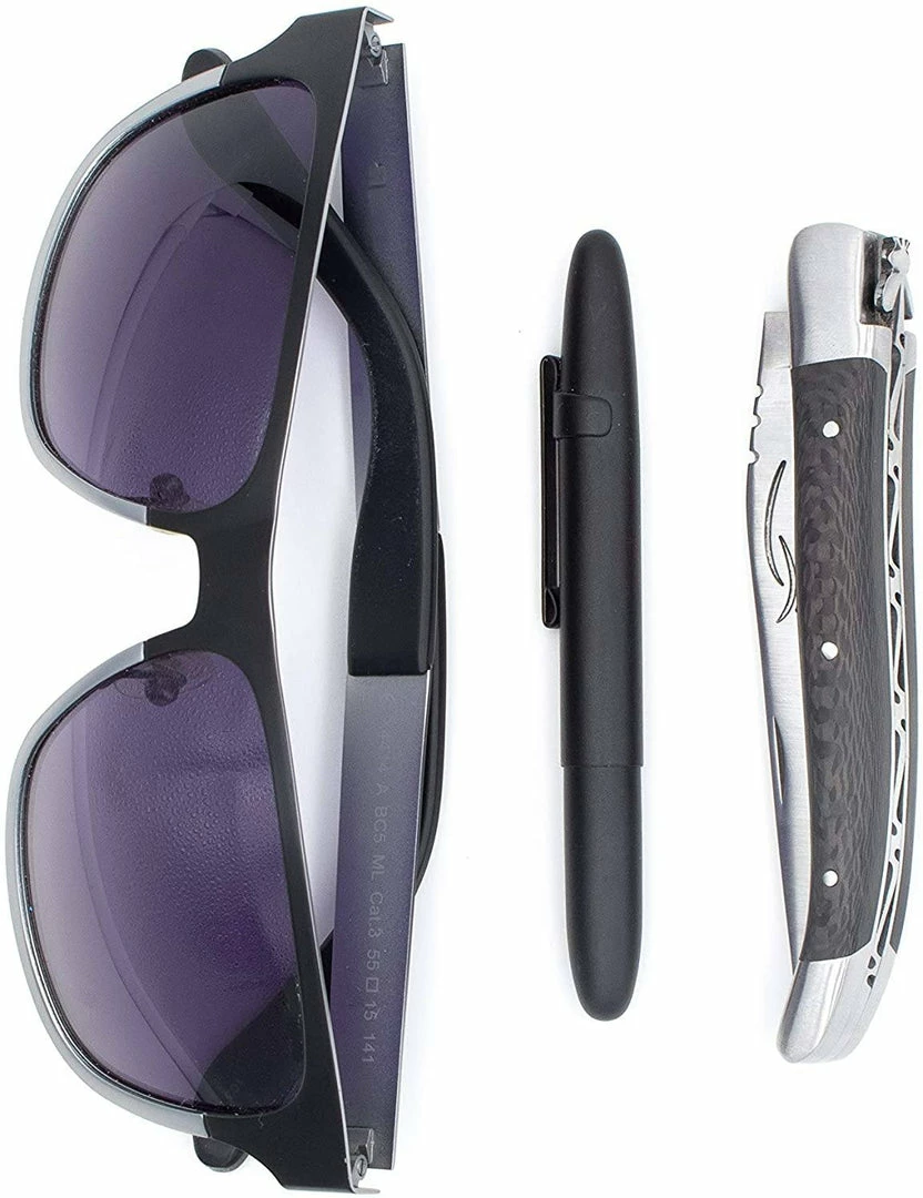 LAGUIOLE HONORE DURAND Laguiole Durand Handmade Folding 10cm Carbon Fiber Knife 12C27 (France)