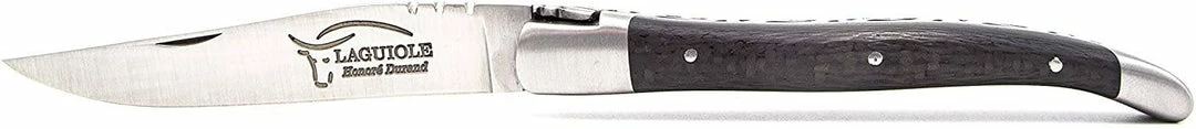 LAGUIOLE HONORE DURAND Laguiole Durand Handmade Folding 10cm Carbon Fiber Knife 12C27 (France)