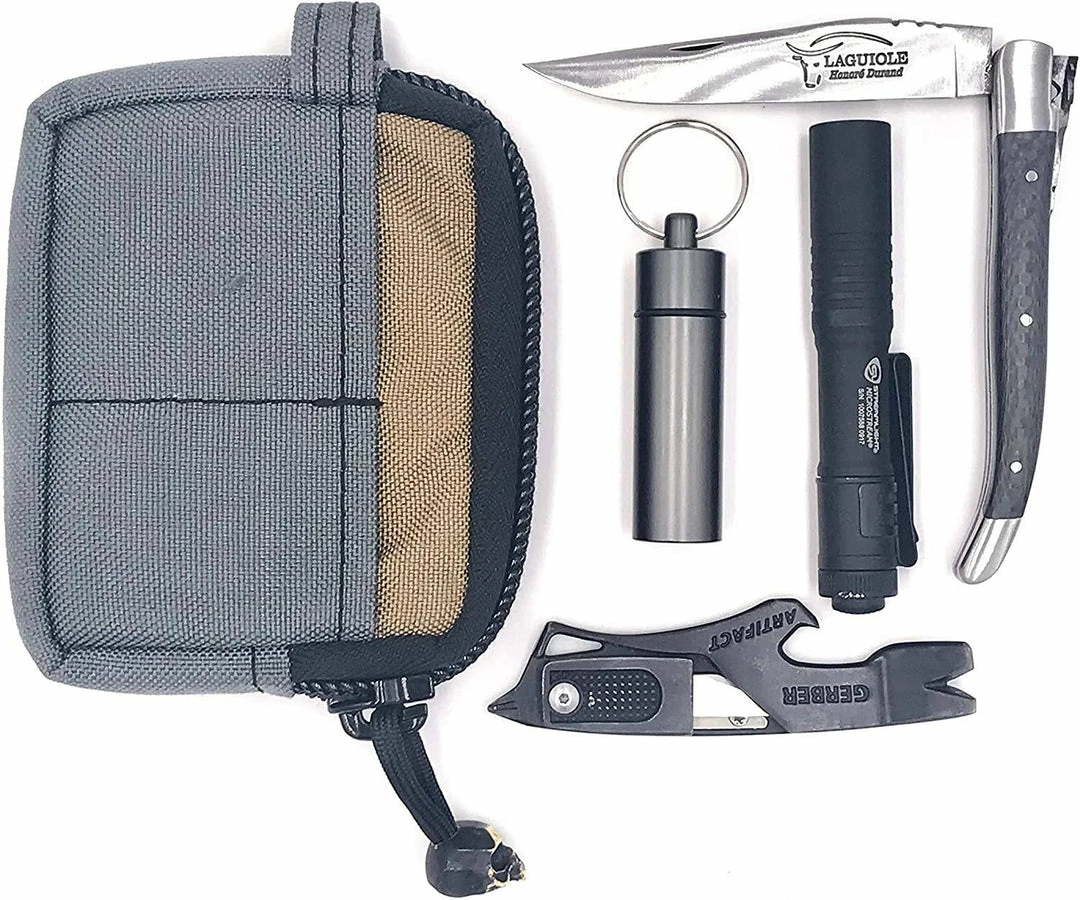 LAGUIOLE HONORE DURAND Laguiole Durand Handmade Folding 10cm Carbon Fiber Knife 12C27 (France)