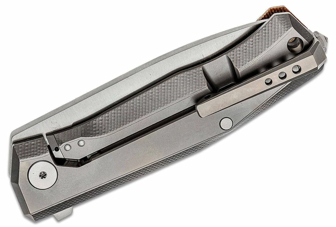 LionSteel Knives LionSteel Myto Knife 3.27" M390, Natural Micarta And Titanium Handles