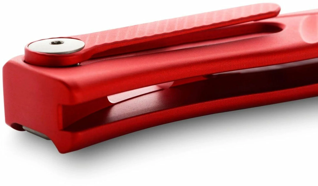 LionSteel Knives LionSteel Thrill Slipjoint Folding Knife 3.15" M390 Satin Blade, Red