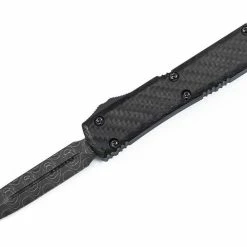 Microtech 122-16CFS Ultratech Signature Auto OTF 3.46" Damascus D/E Carbon Fiber