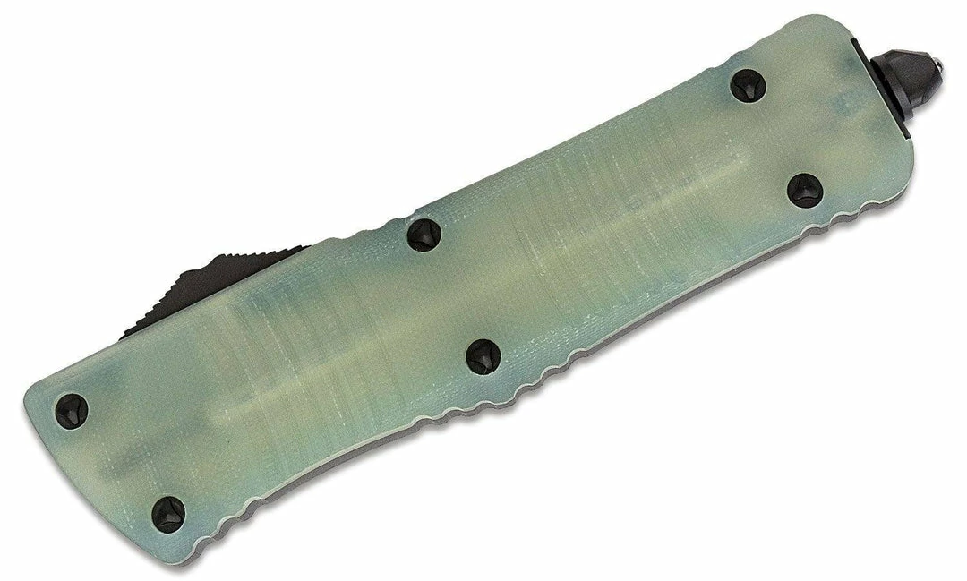 Microtech 142-1GTJGS Combat Troodon AUTO OTF 3.75" Double Edge Jade G10 All Knife Brands