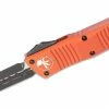 All Knife Brands Microtech 142-1OR Combat Troodon Auto OTF 3.75" Black D/E Orange Handles