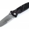 Microtech 161-11AP SOCOM Elite T/E Manual Black Handle - Apocalyptic Blade - Partial Serrations All Knife Brands
