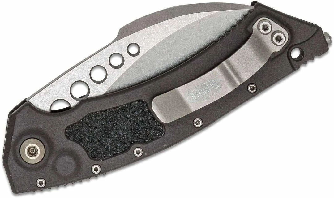Microtech 166-10 Hawk Auto Folding Knife 3.95" Stonewashed
