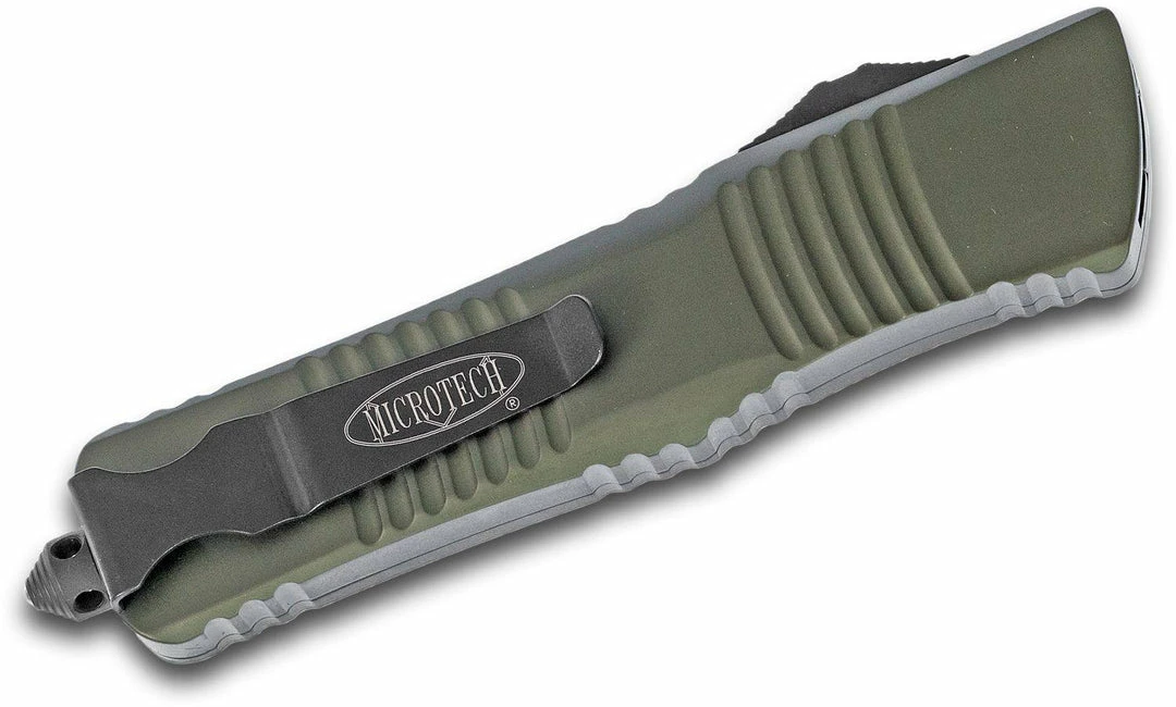 Microtech Combat Troodon Tanto OTF Auto Knife Green (3.8" Black) 144-1 OD All Knife Brands