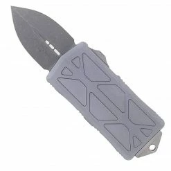 All Knife Brands Microtech Exocet - Grey Handle - Apocalyptic Blade 157-10APGY