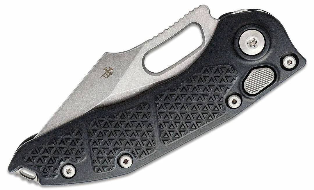 All Knife Brands Microtech Stitch 169-10 Auto Folding Knife 3.625" Stonewashed Blade