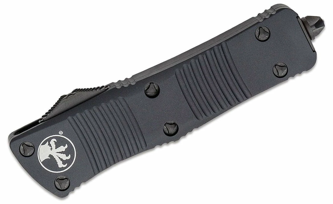 Microtech Troodon Tactical Auto OTF Knife Black Plain/Serrated D/E Blade All Knife Brands