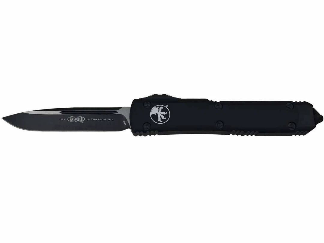 All Knife Brands Microtech Ultratech 121-1T S/E Black Auto OTF Knife