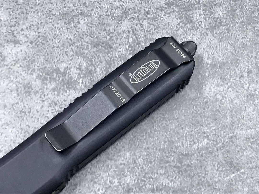 All Knife Brands Microtech Ultratech 121-1T S/E Black Auto OTF Knife