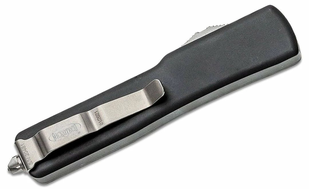 Microtech UTX-70 Mini AUTO OTF Knife 1.9" S/E Stonewashed, Black