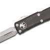 Microtech UTX-85 OTF Knife 3" Apoc D/E, Black Handles 232-10AP All Knife Brands