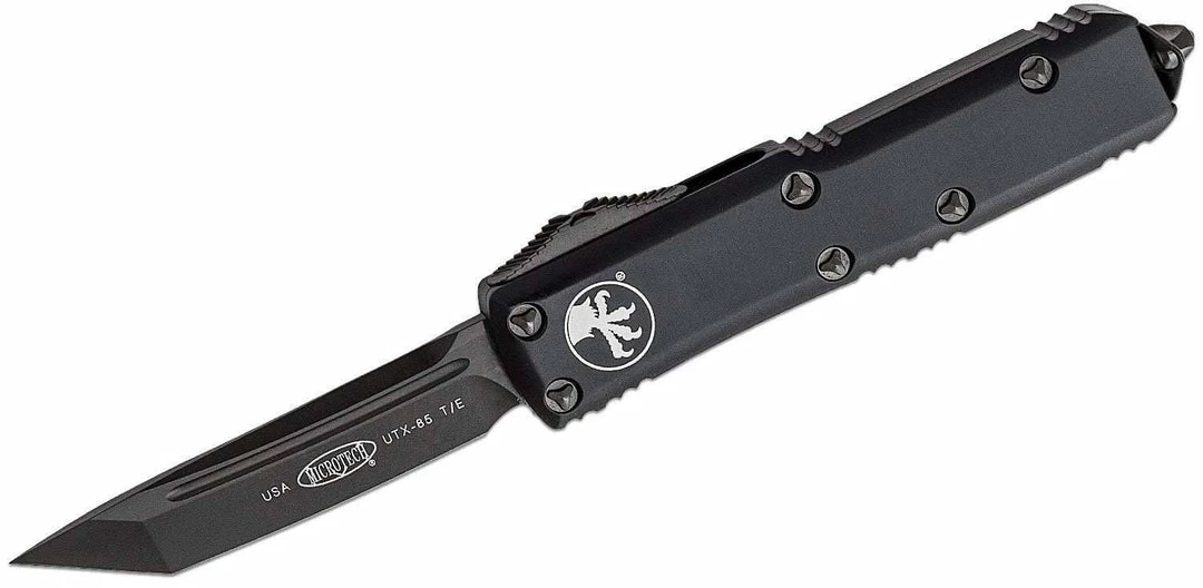 Microtech UTX-85 T/E Black Handle & Blade (233-1DLCT ) All Knife Brands