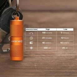 Olight I1R 2 Pro EOS Rechargeable Keychain Twist Flashlight (180 Lumens) Flashlights & Lighting