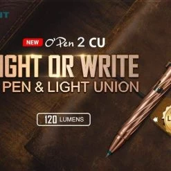 OLIGHT OPEN 2 Cu 120 Lumens USB Rechargeable LED Pen Light, EDC Flashlight (Limited Ed)