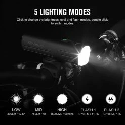 Olight RN 1500 Bike Light (1,500 Lumen) Flashlights & Lighting